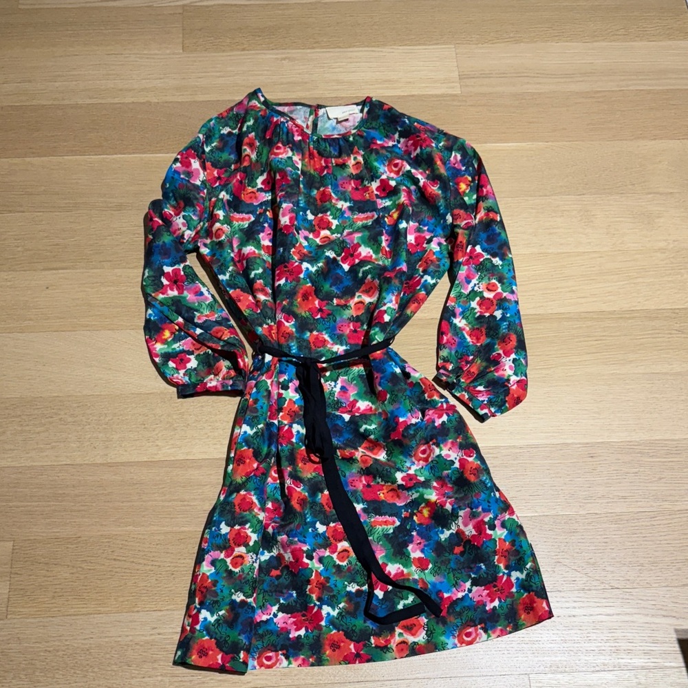 Band Of Outsiders Multicolor Abstract Dress